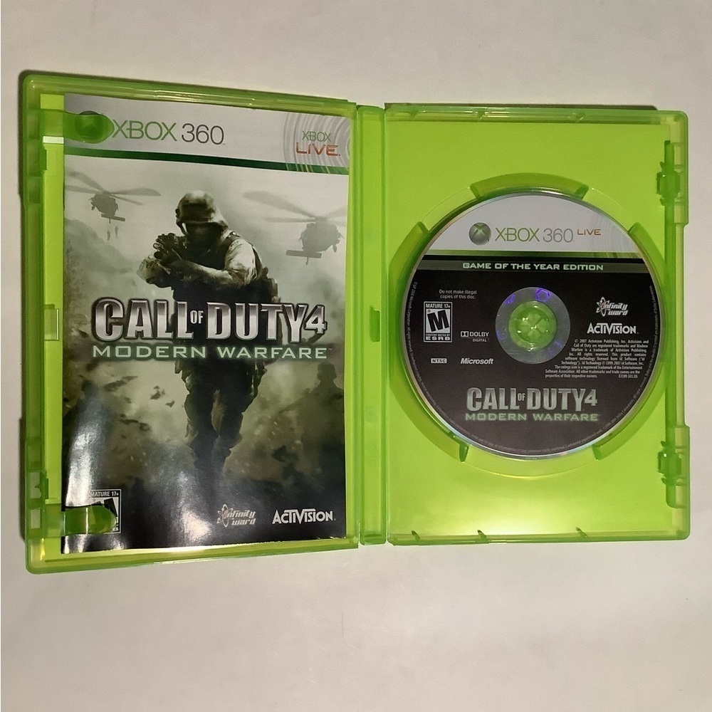 Call of Duty 4: Modern Warfare - Xbox 360 Game (Green) - Picture 3 of 3